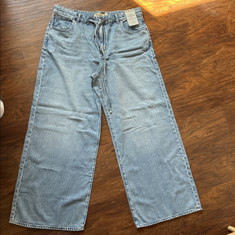 Madewell Curvy Superwide-Leg Jeans in Ashbury wash NWT